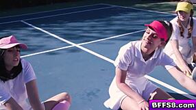 besties jealous over tennis stud