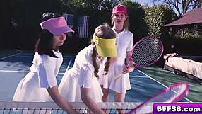 besties jealous over tennis stud