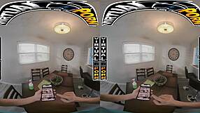 Virtual reality: Doing the chores with stepmom Carmela Clutch leads to intense fucking.