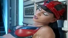 i'm fucking huge cum toys on my boobs in hardcore tits action