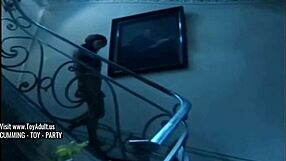 i'm fucking huge cum toys on my boobs in hardcore tits action