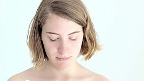 Young Babe Blows And Pops Her First Balloon!