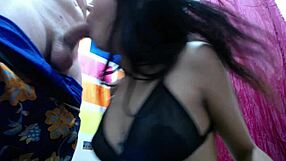 Pretty schoolgirl Lu sucks cock intensely.