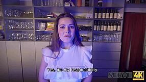 brunette fucks fast in fast food serve4k