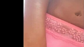 Ebony Woman Rubs Pussy During Web Chat