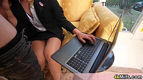 this sexy milf in stockings just sucked my cock like it was nothing