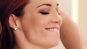 Conversational girlsway redhead step-cousins scissor in wild 3way at reunion