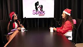 Glamorous lesbian swingers in sheer lingerie ignite a steamy group compilation.