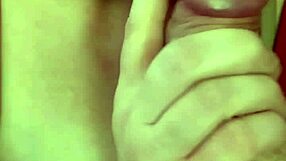 Girl gives intense blowjob to big monster cock