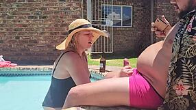 Old Fat Guy Gets Blowjob From Blonde Hotel Slut In Amateur Voyeur Scene