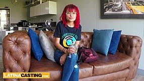 extremely tight 18yo redhead latina gets pussy and asshole stretched in homemade casting reality.