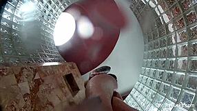 christy mack behind the scenes with tattooed babe having fun