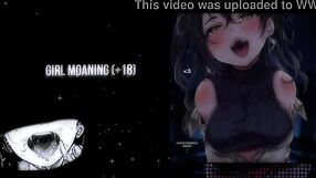 Is that hot girl moaning while giving a handjob?