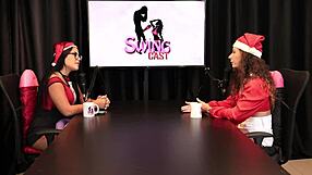 Glamorous lesbian swingers in sheer lingerie ignite a steamy group compilation.