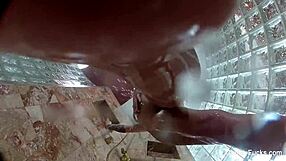 christy mack behind the scenes with tattooed babe having fun