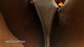 Cum help me play with my thong and wet pussy lips.