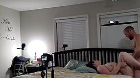 Bbw huge tit wife fucked and cum on belly