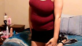 My sexy wife relaxing with some personal time in her skirt and heels