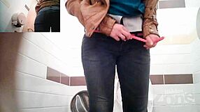 Girl's Big Fleshy Vagina Caught on Hidden Toilet Cam