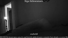 Steamy hotwife action in the couple’s suite with a smoking hot scene in the jacuzzi and dining room.