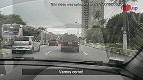 cristina almeida, why are you flashing your skirt in the market while your cuckold husband films?