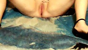 My sexy wife relaxing with some personal time in her skirt and heels