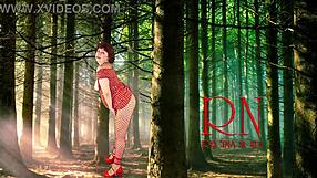 Giant secretary towers over manager in office with surprising height and lingerie