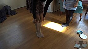 Hoping fetish with socks