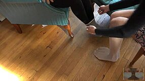 Hoping fetish with socks