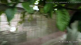 romanian babe takes huge dick in ass outdoors