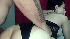 Drilling santinha's tight ass hard till it's filled with cream.