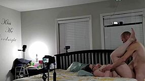 Bbw huge tit wife fucked and cum on belly