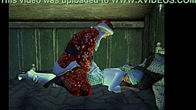 Santa Uses Back Door Instead During Christmas in Anime Cartoon