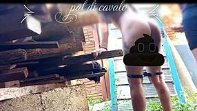 On my friend's anniversary, I had a discreet backyard chat with his attractive partner.