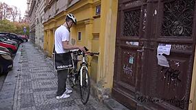 gay top spreads courier for bareback sex