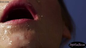 halloween slag sucks british dick for cum facial