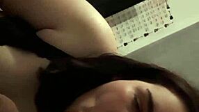 Big Tits Gag On Cock Before Cum Facial