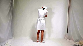 Asian Stockings Fetish With Japanese Balloon Play