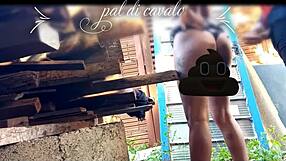 On my friend's anniversary, I had a discreet backyard chat with his attractive partner.