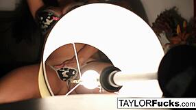 Taylor Vixen masturbates in hotel room, showing off her big tits