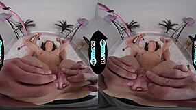 WetVR extreme flexible Sophia Sultry stretched out by monster cock in VR.