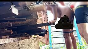 On my friend's anniversary, I had a discreet backyard chat with his attractive partner.