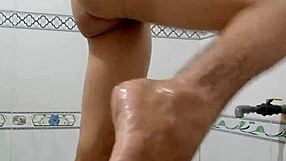 Teen 18+ Enjoys Solitary Bathing Moment