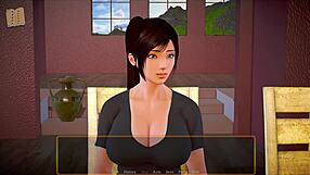 My new family enjoys a fun game night together.