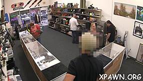 Amateurs Engage in Shop Sex