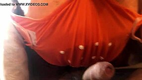 Fetish Play With Diaper On Piñata