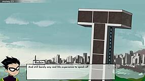 part 12 of 18titans, cumming on blackfire