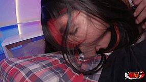 Teen 18+ gives handjob to big cock, mother in law watches