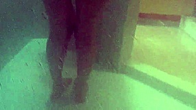 She jerks my cock while I bathe in the public outdoor shower?