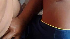 homemade preta with big tits gets banged and assfucked in blowbang